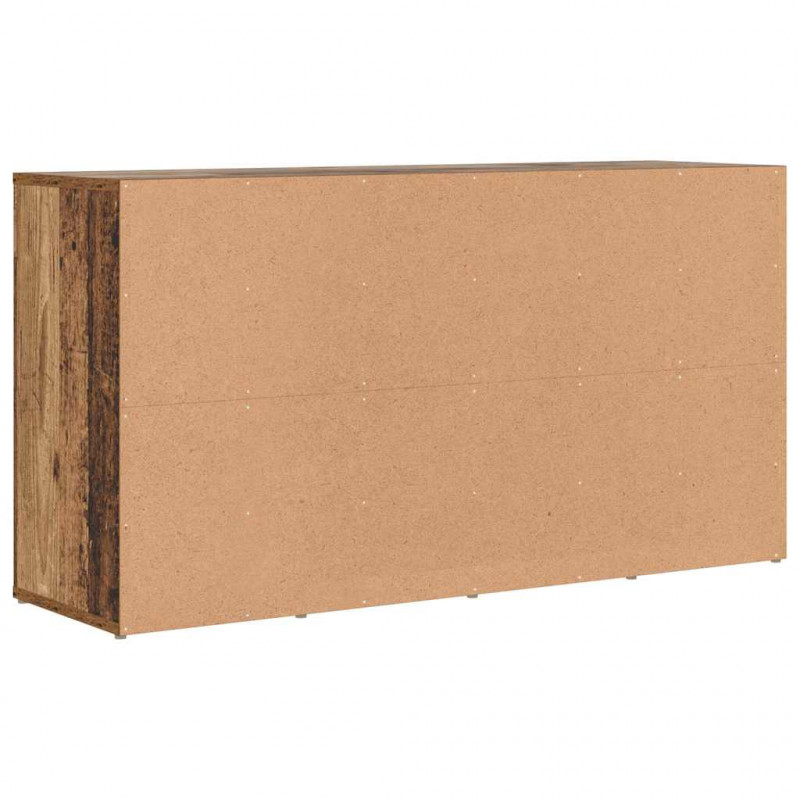 Ławka na buty z półką Stare drewno 103 x 30 x 54,5 cm