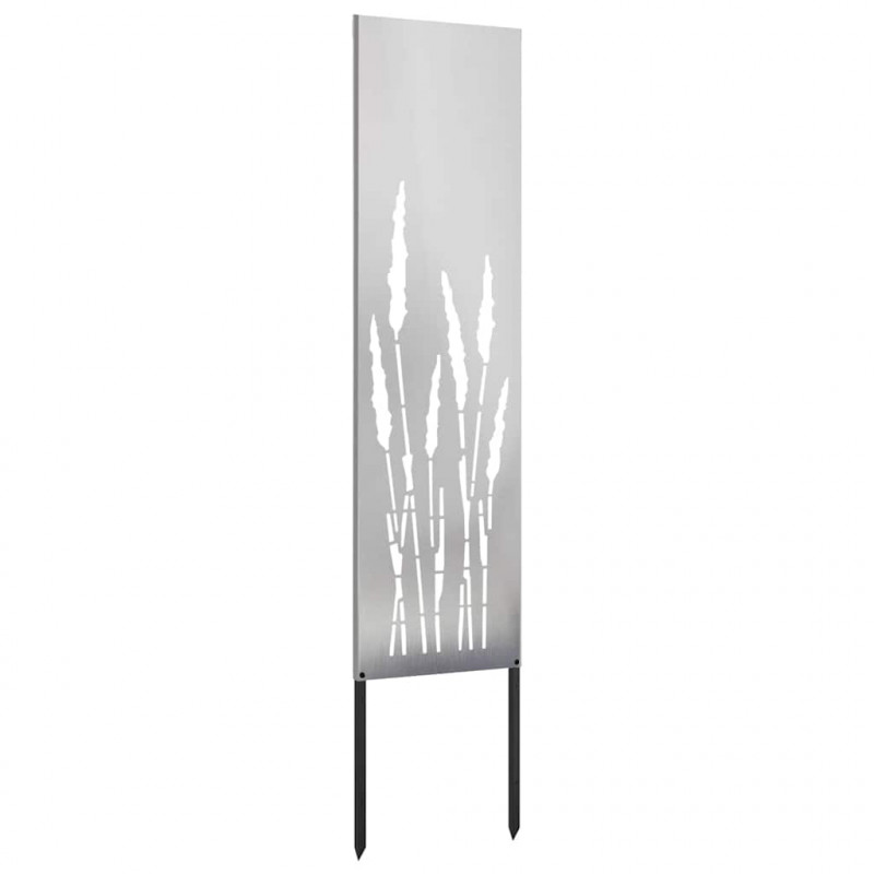 Ekran zapewniający prywatność w ogrodzie Srebrny 32 x 140 cm