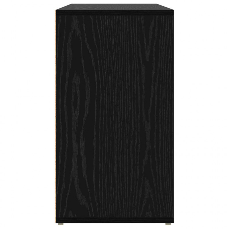 Ławka na buty z półką Czarny Dąb 103 x 30 x 54,5 cm