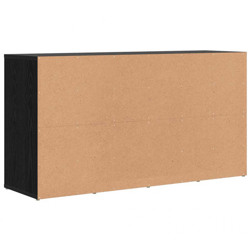 Ławka na buty z półką Czarny Dąb 103 x 30 x 54,5 cm