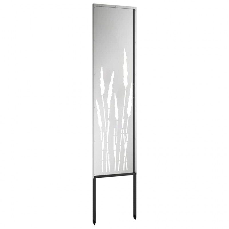 Ekran zapewniający prywatność w ogrodzie Srebrny 32 x 140 cm