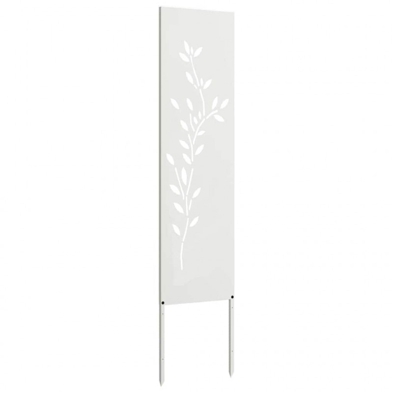 Ekran zapewniający prywatność w ogrodzie Biały 32 x 140 cm