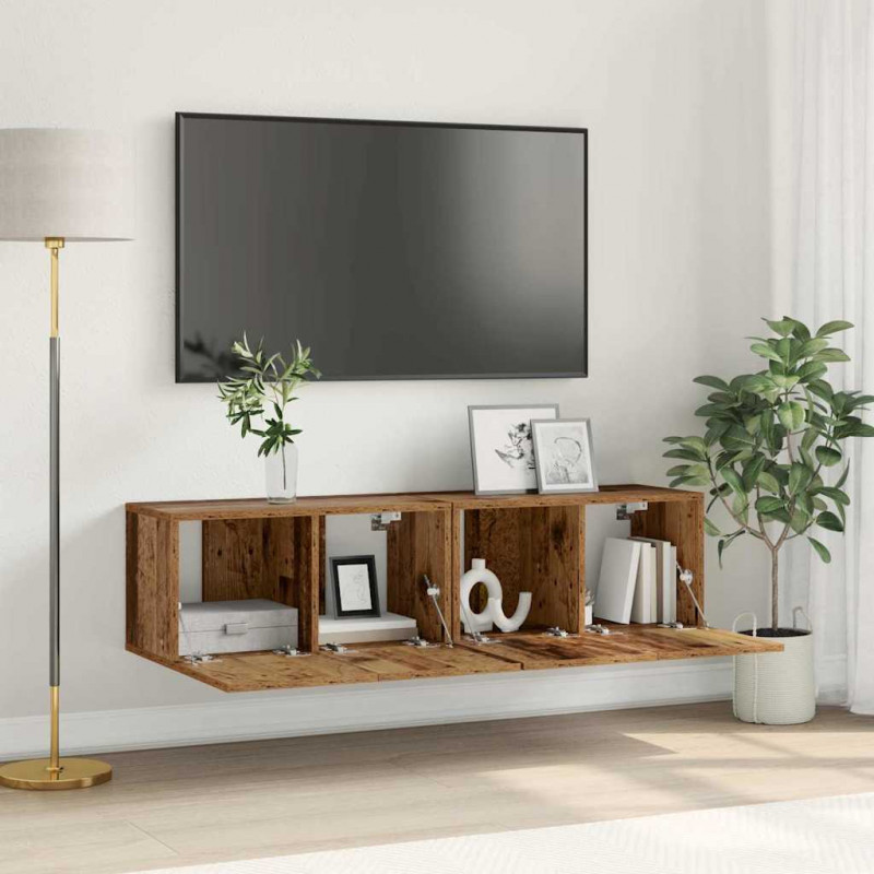 Zestaw szafek RTV 2 pcs Wielokolorowe 60 x 30 x 30 cm