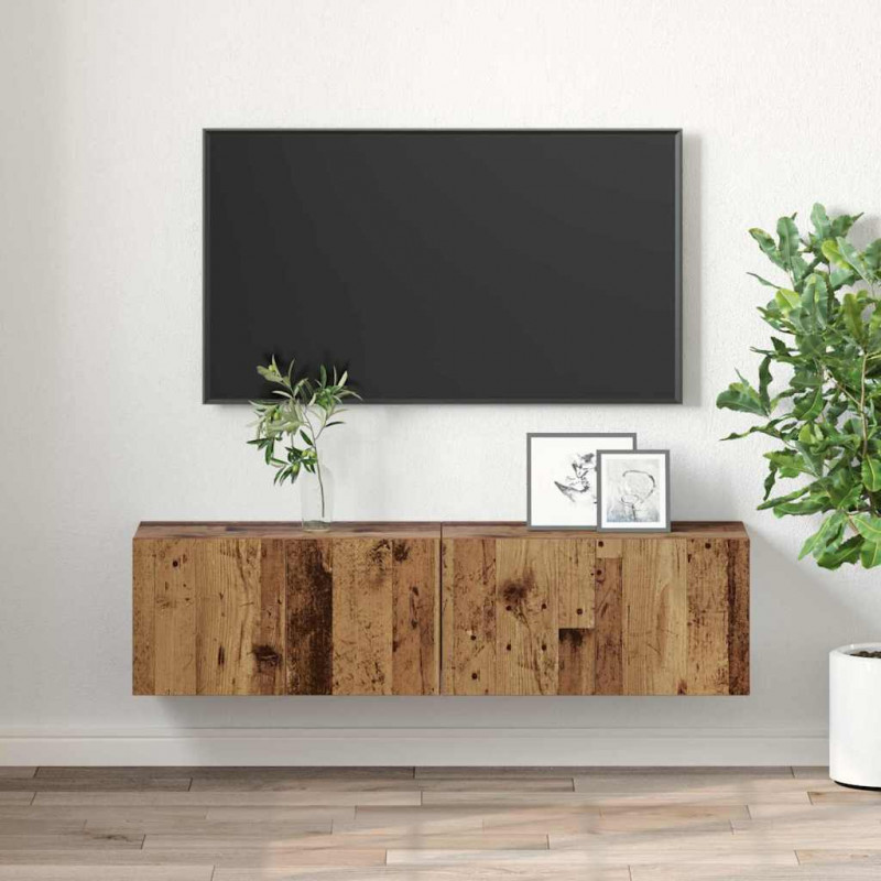 Zestaw szafek RTV 2 pcs Wielokolorowe 60 x 30 x 30 cm