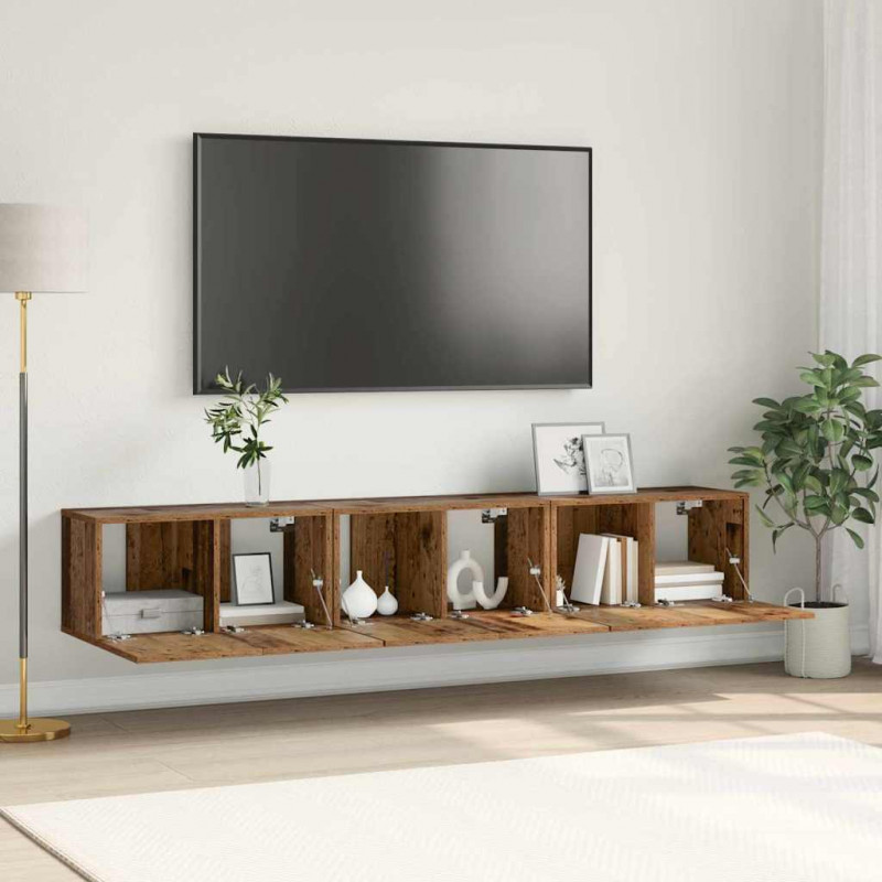 Zestaw szafek RTV 3 pcs Brązowy 60 x 30 x 30 cm
