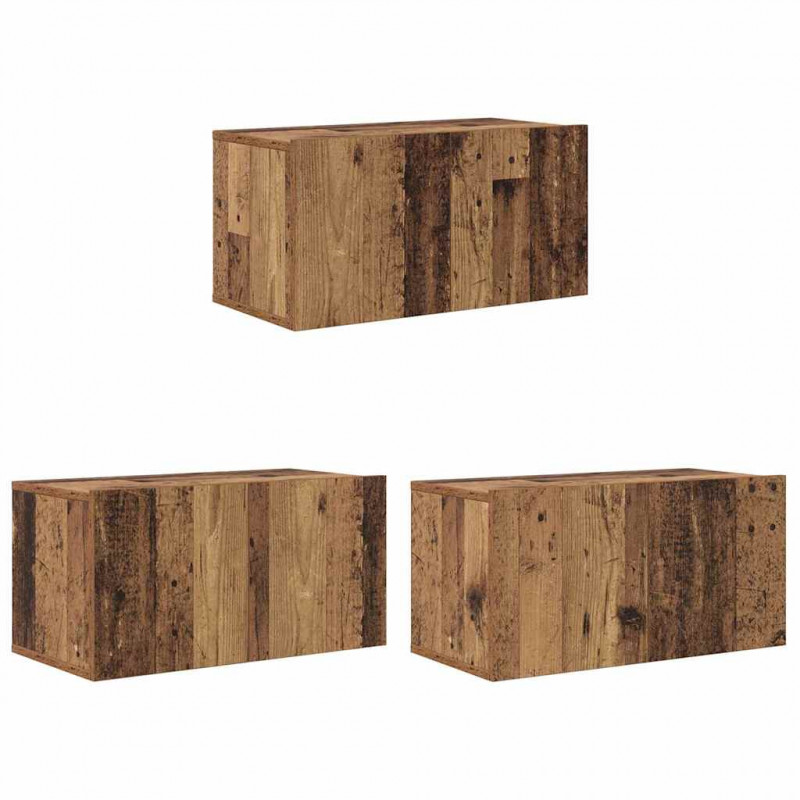 Zestaw szafek RTV 3 pcs Brązowy 60 x 30 x 30 cm