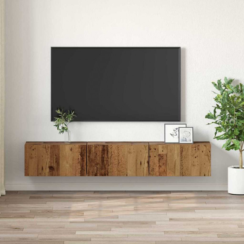 Zestaw szafek RTV 3 pcs Brązowy 60 x 30 x 30 cm