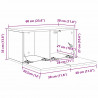 Zestaw szafek RTV 3 pcs Brązowy 60 x 30 x 30 cm