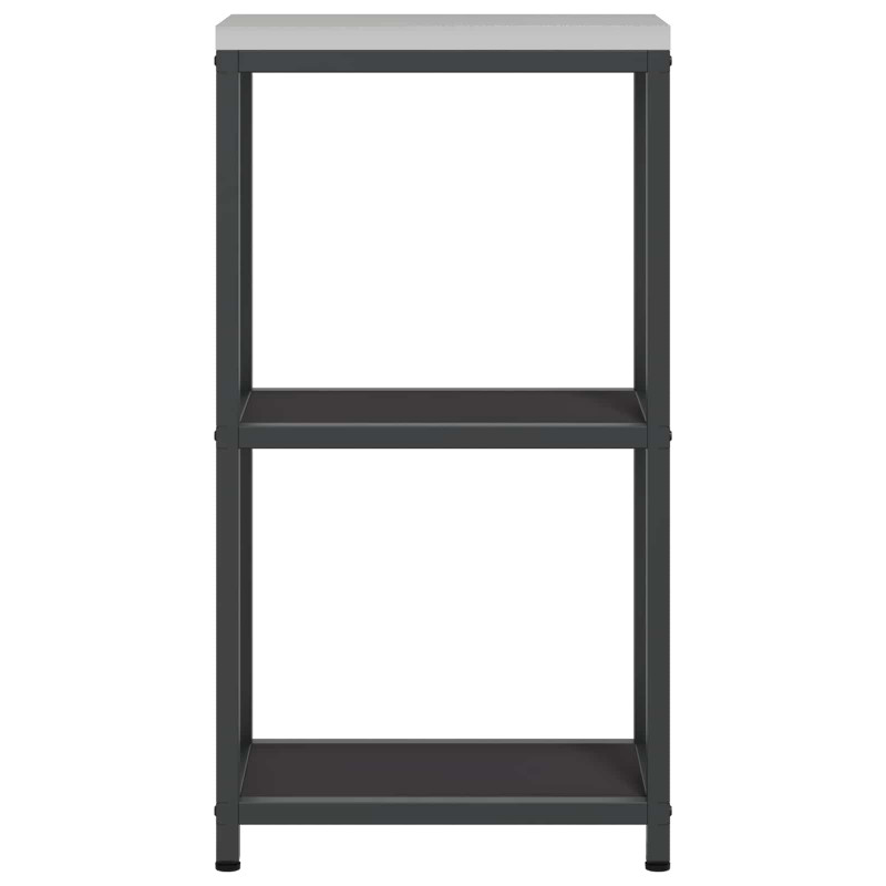 Przechowywanie w kuchni z półką Czarny 60 x 50 x 92 cm Stal