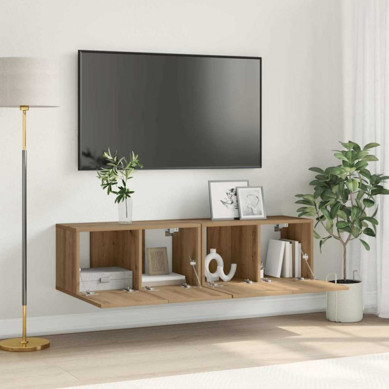 Zestaw szafek RTV 2 pcs Brązowy 60 x 30 x 30 cm