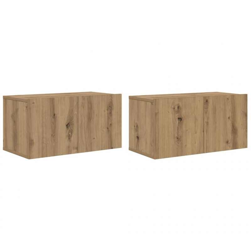 Zestaw szafek RTV 2 pcs Brązowy 60 x 30 x 30 cm