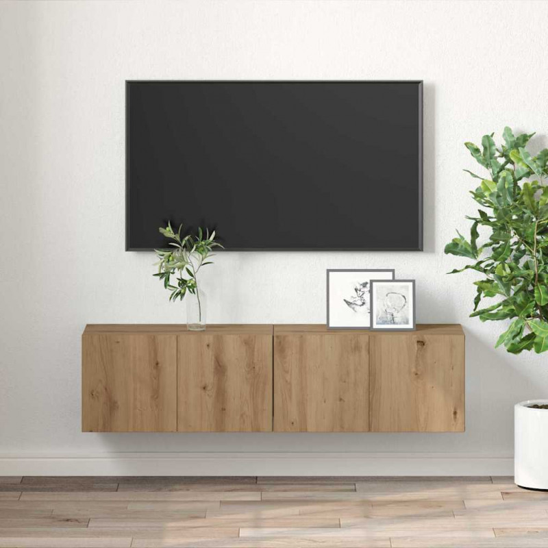 Zestaw szafek RTV 2 pcs Brązowy 60 x 30 x 30 cm