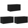 Zestaw szafek RTV 3 pcs Czarny 60 x 30 x 30 cm