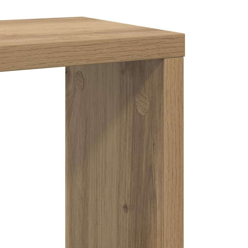 Półki ścienne z półką Dąb rzemieślniczy Materiał drewnopochodny