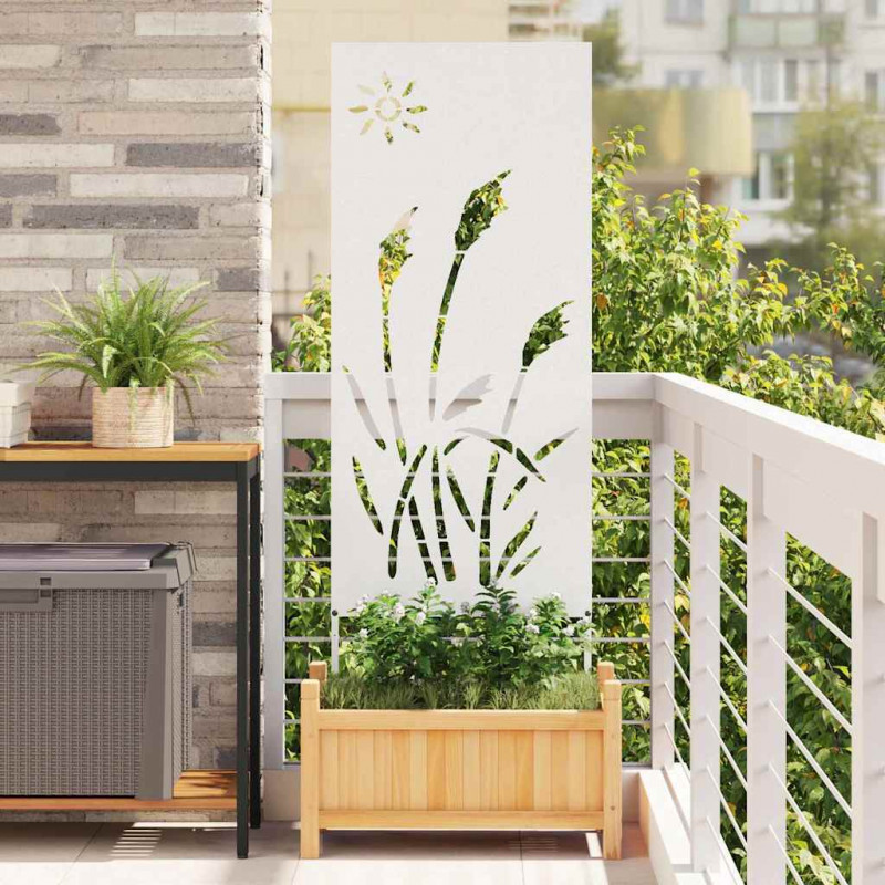Ekran zapewniający prywatność w ogrodzie Biały 50 x 140 cm