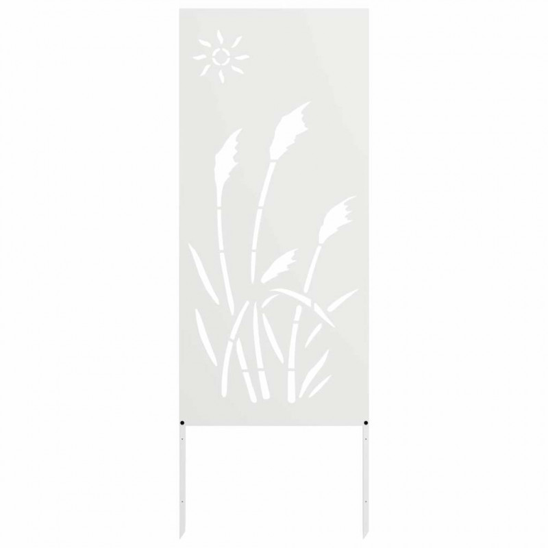 Ekran zapewniający prywatność w ogrodzie Biały 50 x 140 cm