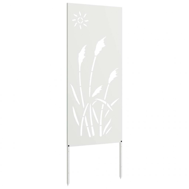 Ekran zapewniający prywatność w ogrodzie Biały 50 x 140 cm