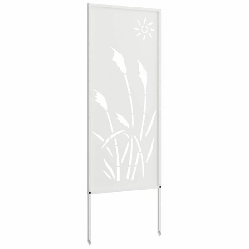 Ekran zapewniający prywatność w ogrodzie Biały 50 x 140 cm