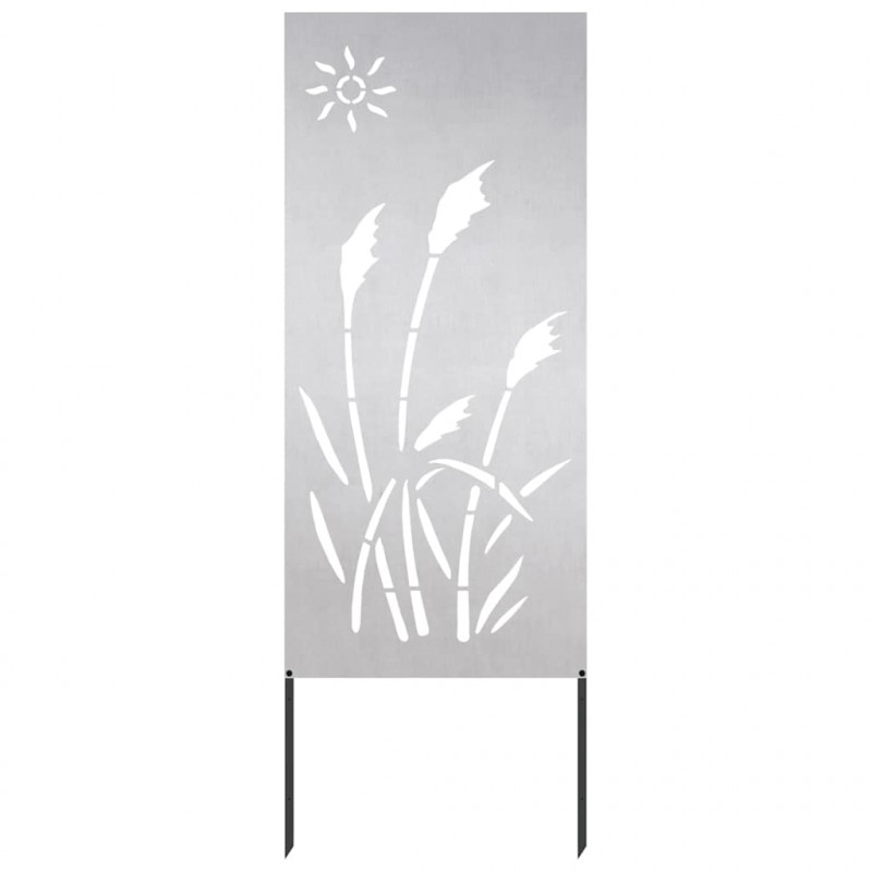 Ekran zapewniający prywatność w ogrodzie Srebrny 50 x 140 cm