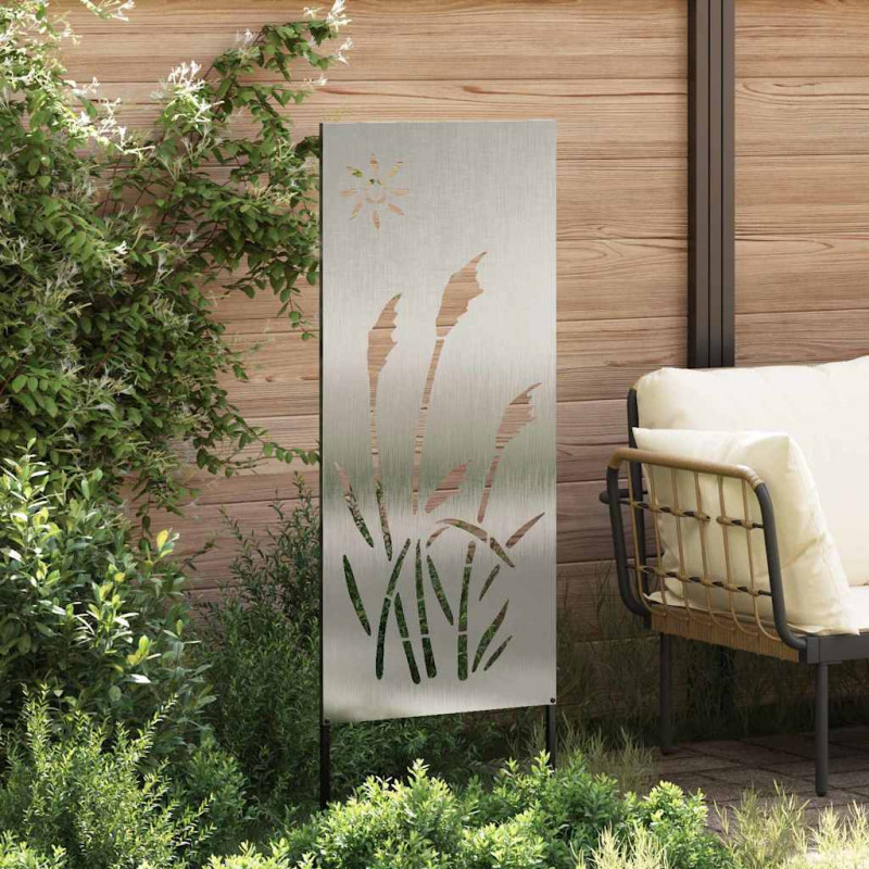 Ekran zapewniający prywatność w ogrodzie Srebrny 50 x 140 cm