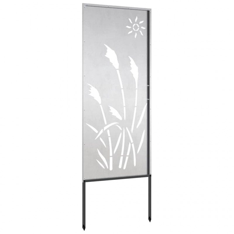 Ekran zapewniający prywatność w ogrodzie Srebrny 50 x 140 cm