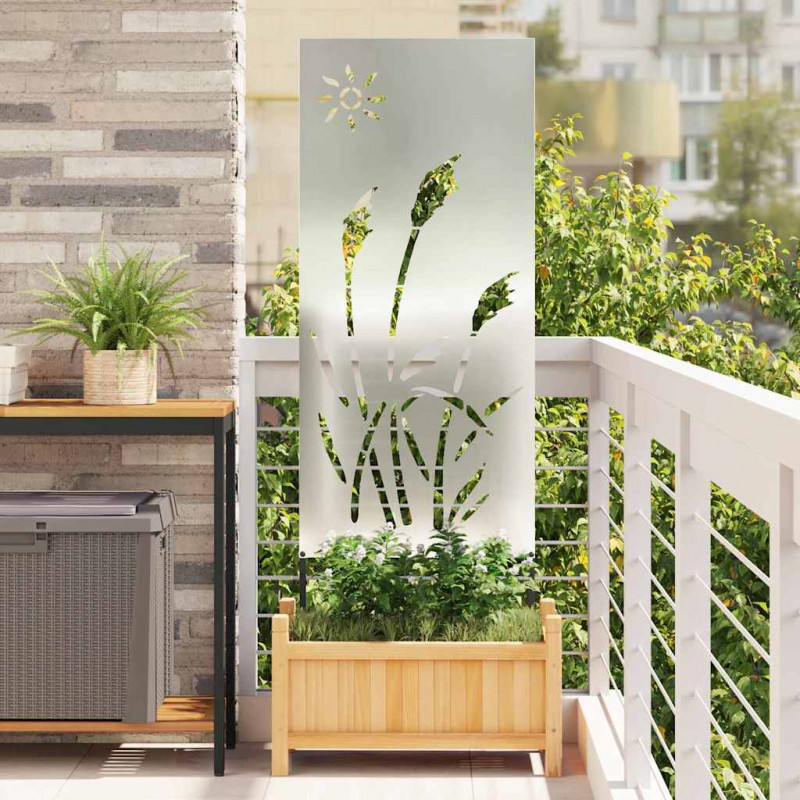 Ekran zapewniający prywatność w ogrodzie Srebrny 50 x 140 cm