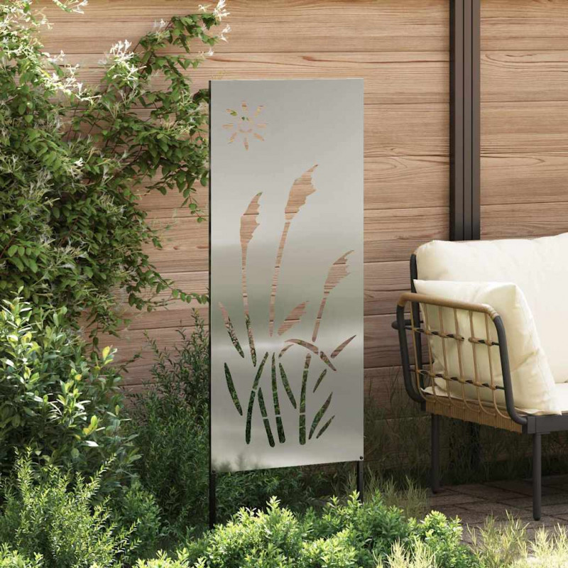 Ekran zapewniający prywatność w ogrodzie Srebrny 50 x 140 cm