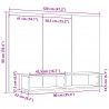 Zestaw szafek RTV Stare drewno 120 x 23,5 x 90 cm