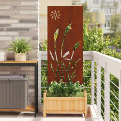 Ekran zapewniający prywatność w ogrodzie Rdzawy 50 x 140 cm