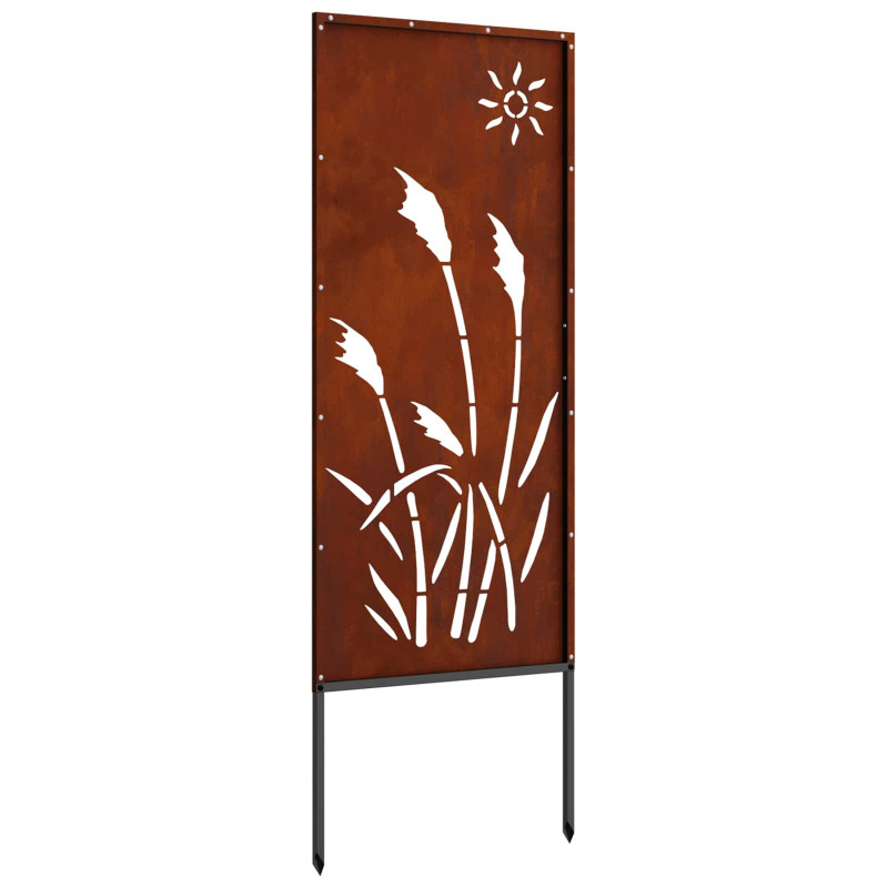 Ekran zapewniający prywatność w ogrodzie Rdzawy 50 x 140 cm