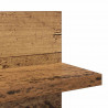 Półka ścienna z półką 2 pcs Stare drewno 80 x 11,5 x 18 cm