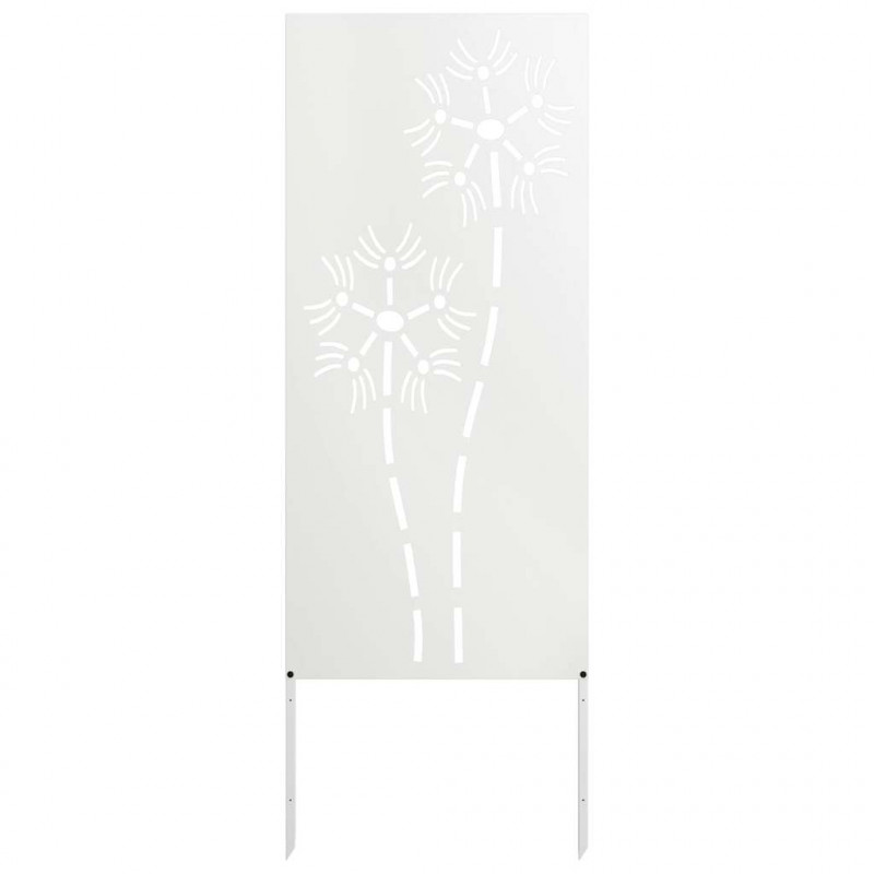 Ekran zapewniający prywatność w ogrodzie Biały 50 x 140 cm
