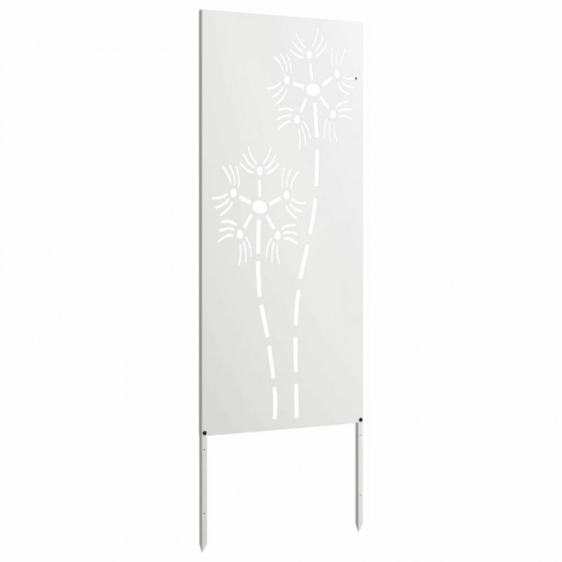 Ekran zapewniający prywatność w ogrodzie Biały 50 x 140 cm
