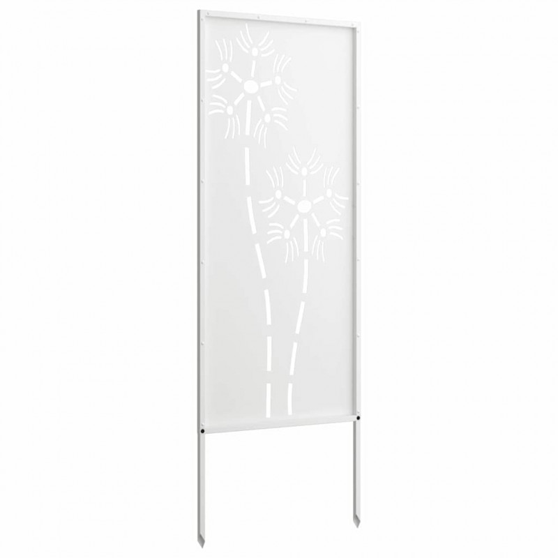 Ekran zapewniający prywatność w ogrodzie Biały 50 x 140 cm
