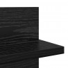 Półka ścienna z półką 2 pcs Czarny Dąb 80 x 11,5 x 18 cm