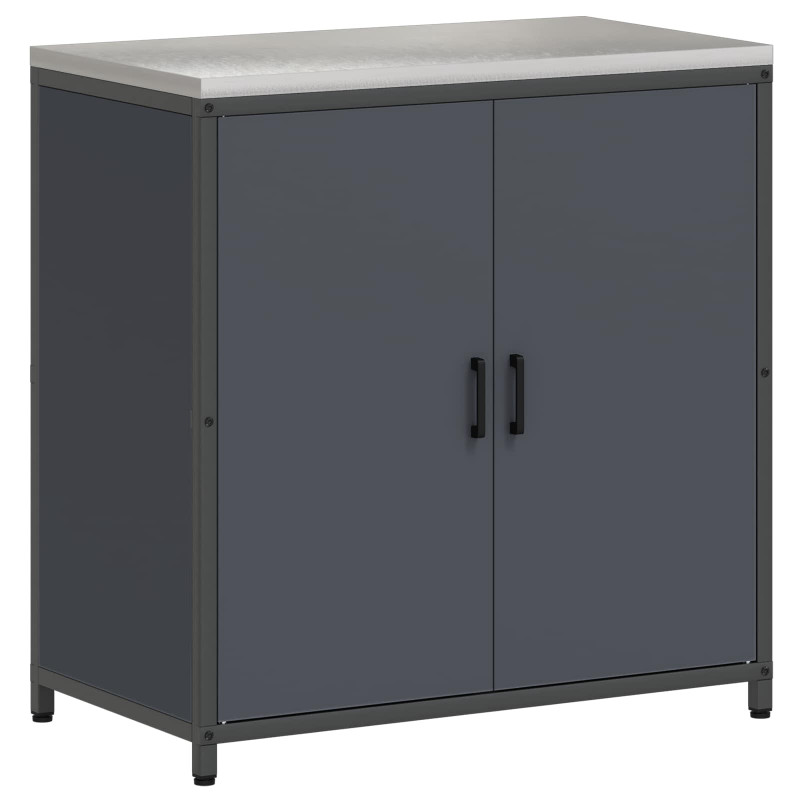 Przechowywanie w kuchni z półką Antracyt 60 x 50 x 92 cm Stal