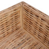 Zestaw wypoczynkowy, 14 elementów, naturalny rattan