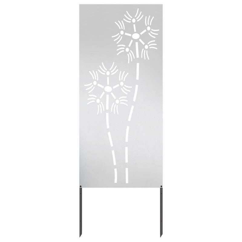 Ekran zapewniający prywatność w ogrodzie Srebrny 50 x 140 cm