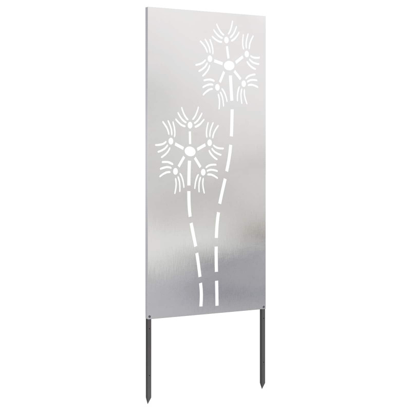 Ekran zapewniający prywatność w ogrodzie Srebrny 50 x 140 cm