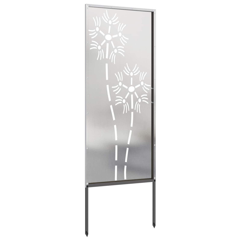 Ekran zapewniający prywatność w ogrodzie Srebrny 50 x 140 cm