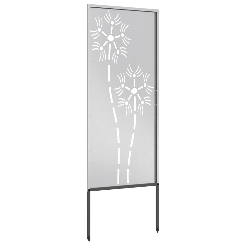 Ekran zapewniający prywatność w ogrodzie Srebrny 50 x 140 cm