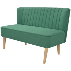 Sofa 117x55,5x77 cm, zielony materiał