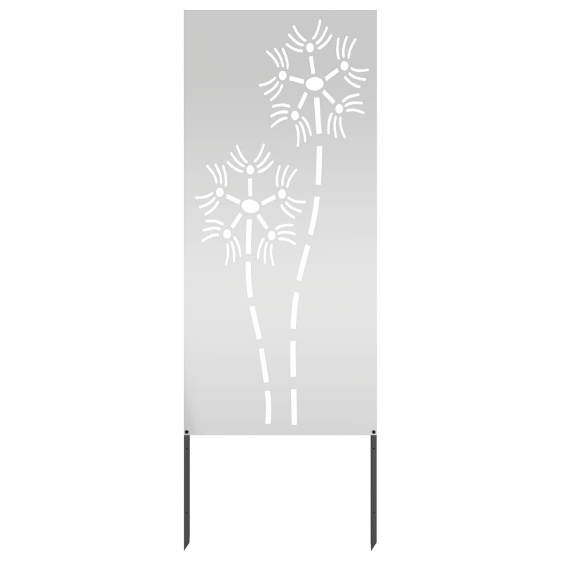 Ekran zapewniający prywatność w ogrodzie Srebrny 50 x 140 cm