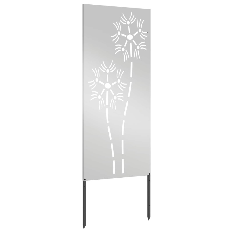 Ekran zapewniający prywatność w ogrodzie Srebrny 50 x 140 cm