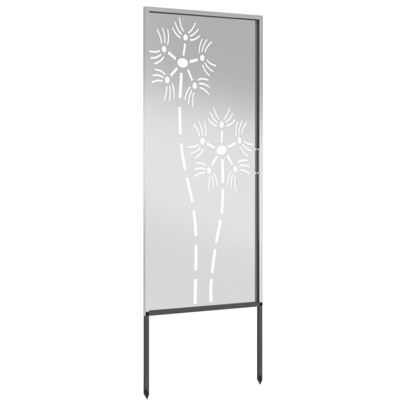 Ekran zapewniający prywatność w ogrodzie Srebrny 50 x 140 cm