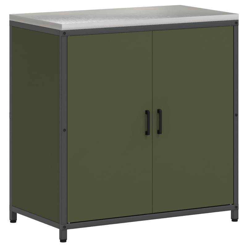 Przechowywanie w kuchni Zielony oliwkowy 60 x 50 x 92 cm Stal