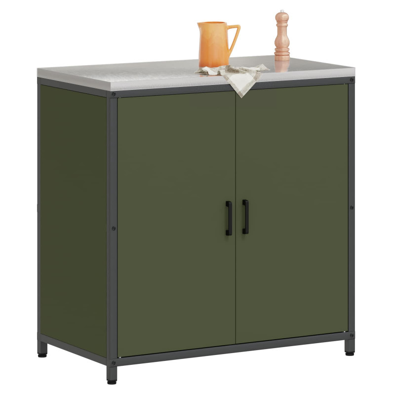 Przechowywanie w kuchni Zielony oliwkowy 60 x 50 x 92 cm Stal