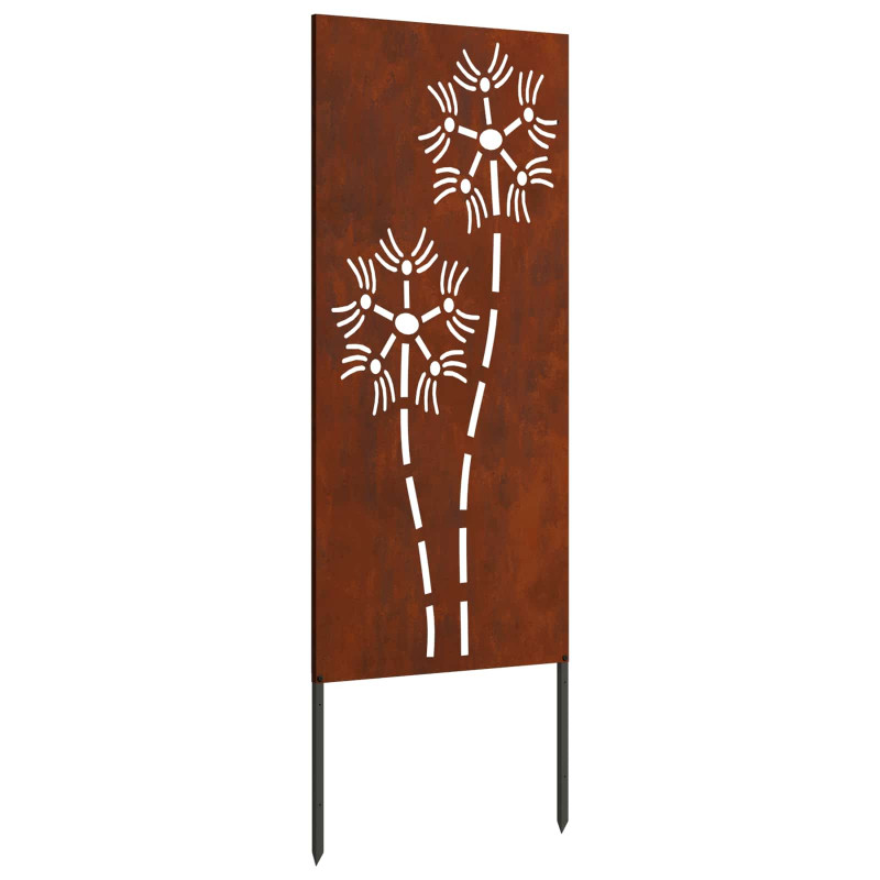 Ekran zapewniający prywatność w ogrodzie Rdzawy 50 x 140 cm