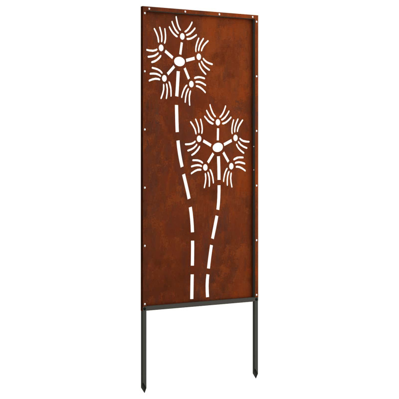 Ekran zapewniający prywatność w ogrodzie Rdzawy 50 x 140 cm
