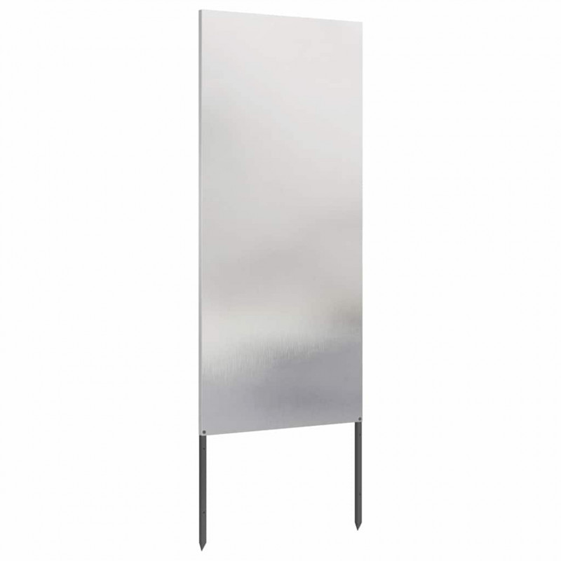 Ekran zapewniający prywatność w ogrodzie Srebrny 50 x 140 cm